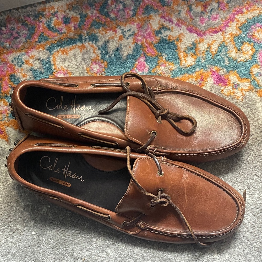 Cole Haan Men's Tan Leather Loafers